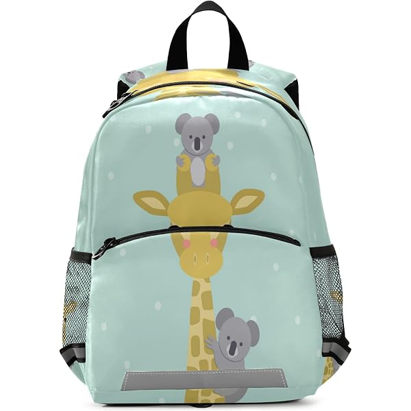 Mnsruu Personalisierbarer Kinderrucksack | Einhorn Mit Regenbogen Design | 26x15x33 Cm | Mit Anti-Verlust-Gurt