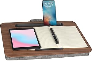 Baoee Lap Desk Tray (Brown, Fits Up to 16 in)