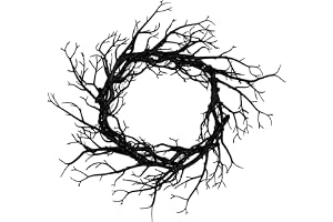 QOKLIYUI Krans Elegant Halloween Realistiska mångsidiga kransar Dekorationer för mångsidig Halloween krans Elegant för dörrar