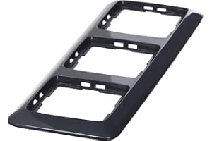 Kopp Abdeckrahmen für senkrechte und waagerechte Installation, 3-fach, Rivo anthrazit, 404315069