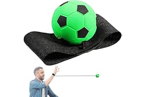 Rosojodg Grüner Springball mit Schnur, Ø 6cm Handgelenk Return Ball, Ball mit Gummiband, Sport Spielzeug, Fußball, Basketball, Softball, Baseball Trainingsbälle