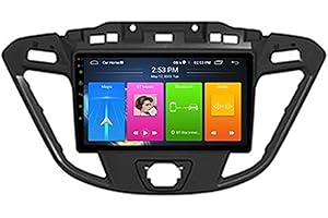 QBWZ Sat NAV Autoradio Android 10.0 Radio für Ford Custom/Transit 2013-2018 GPS-Navigation 9-Zoll-Headunit HD Touchscreen MP5 Multimedia-Player Video mit WiFi DSP SWC Mirrorlink