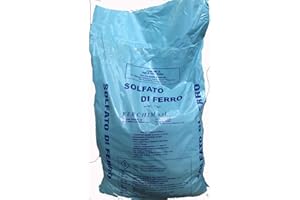 VIALCA SOLFATO DI FERRO EPTAIDRATO TIPO NEVE KG.25 CRISTALLINO PER ORTO PRATI E GIARDINO