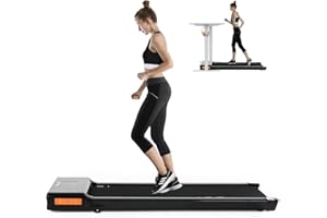 ISE Walking Pad, Motore da 500W 1-6 Km e H, Tapis Roulant Salvaspazioe Silm Silenzioso, Schermo LCD e Telecomando, Senza Installazione, Tapis Roulant Elettrico per Casa e Ufficio, Max 100 Kg