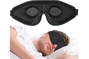onaEz Sleep Mask for Women & Men, 3D Comfort Ultra Soft Premium Eye Mask for Sleeping, Block Out Light 100% Eye Shade Cover, Adjustable Strap Silk Foam Eye Mask Blindfold, Travel/Naps/Yoga/Plane/Night