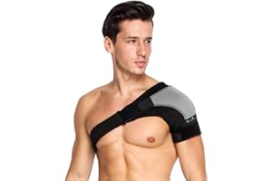 TRILINK Attelle Épaule pour Femmes et Hommes – Réglable, Confortable et Légère, Épaulière Idéale pour les Douleurs, Contusions et Stabilité Supplémentaire, Taille Unique (Gauche)