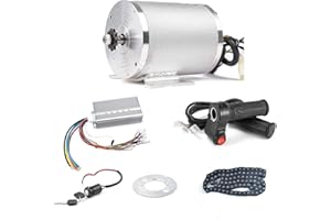 KUNRAY BLDC 72V 3000W Brushless Motor Kit with Hard start 50A Controller and Reverse Grip Throttle for Electric Scooter E Bike Engine Motorcycle DIY Part Conversion Kit (72V 3000W Motor Kit)