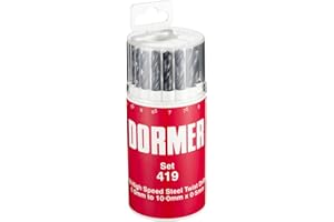 DORMER PRAMET Dormer Jobber Drill Set, Set of 19
