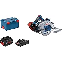 Bosch Professional BITURBO Akku Handkreissäge GKS 18V-68 GC (kompatibel mit Führungsschienen, inkl. 2x ProCORE 8.0Ah…