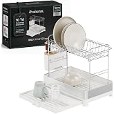 Prohane INOX MASTER KD410 | Genişletilebilir 2 Katlı Bulaşıklık | 304 Paslanmaz &Ccedil;elik | Su Tahliyeli Tezgah &Uuml;st&uuml; Kurutmalık
