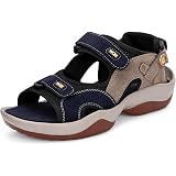 Centrino Sandals for Men |Comfortable Sandals with Grip Insole & Quality|Flat Casual Sandals With Adjustable Velcro Closure For Easy Wear With Flexible Fitting And Trendy | Stylish Men’s Casual Sandal With Unique Sole Design for Office & Travel (3263): 