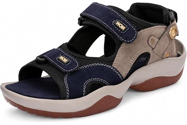Centrino Sandals for Men |Comfortable Sandals with Grip Insole & Quality|Flat Casual Sandals With Adjustable Velcro Closure F