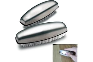 BAYIDUN 2 Pcs Cepillo Uñas Manos de Acero Inoxidable, Cepillo de Uñas de Acero Inox para Limpiar Uñass, Cepillos de Limpieza para Lavarse Manos y Pies, Elimina Olores