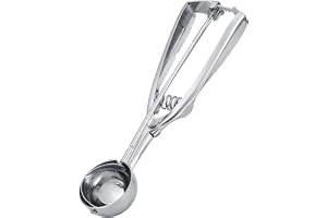 Wifehelper Glasskopa, rostfritt stål professionellt halkfritt handtag kakskopa glass scoop trigger cupcake (4 cm)