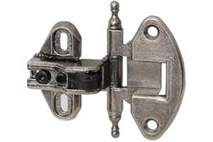 SMARTGROUPSTORE HERRAJES FAB.NACIONAL - BISAGRA RUSTICA ZAMAK CON REMATE ø35 ACABADO PLATA VIEJA