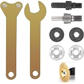 8 Pcs Angle Grinder &amp; Electric Drill Attachment Kit, Electric Drill Grinder Crankset Conversion Adapters &amp; Cranks for Polishi