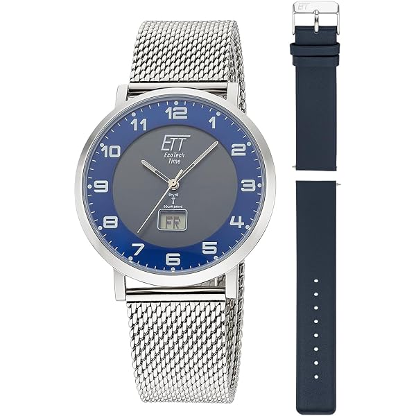 ETT Eco Tech Time Orologio Radio Controllato Atacama - Analogico-Digitale, Solare, 40mm, 5 ATM, EGS-11471-11M - 2