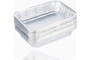 TK Gruppe Timo Klingler 20 droppskål – engångsskål av aluminium för grillning – aluminiumskål ca. 14 x 19 cm grillskål – fettuppsamlingsskål gasgrill