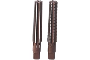 Garosa Kegelreibahle-Set, Morsekegelreibahle, Hartstahl, grobfein, Schneidewerkzeug, gerader Schaft, Hand- und Spannreibahle, zweistückig, MT3# (Standard)