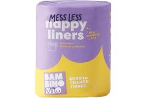 Bambino Mio, Supersoft Windelvlies, biologisch abbaubar, 100 Stück (Verpackung kann variieren)