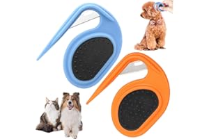 QOMJUFA Cortador de Nudos pelo Gato, Knotting Comb Gato, Peine de nudo abierto para mascotas, Pet Knotting Comb,peine de depilación, desenredante de pelo, Dog De Knotting Comb para pelo largo rizado