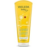 Weleda - Baby Calendula Shampoo and Shower Gel 200ml | Calendula, Cleanses &amp; Nourishes, 2 in 1, Sensitive Skin, Baby, Vegan,