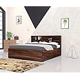 FURNY Cresent King Size Bed with Box & headboard Storage (Cresent-King-Box)