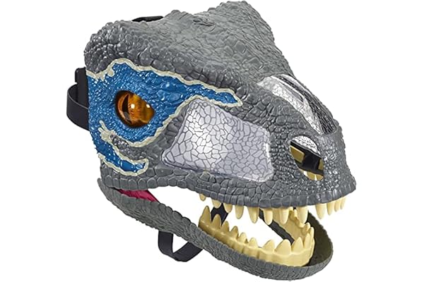 Jurassic World - Masque électronique du Velociraptor Blue, FMB74, Taille Unique