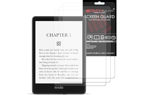 TECHGEAR [3 Pack Film de Protection Écran Anti Reflet Mat Compatible avec Amazon Kindle Paperwhite 5 / Paperwhite Signature/Paperwhite Kids 6,8 pouces (2021 / 11ème Génération)