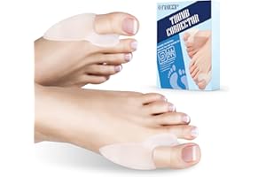 Impoditiongs 6 Pièces Correcteur Hallux Valgus,Étirement Ecarteur d'orteil,Séparateur d'Orteils en Silicone,Correcteur d'Orteils,taille universelle.