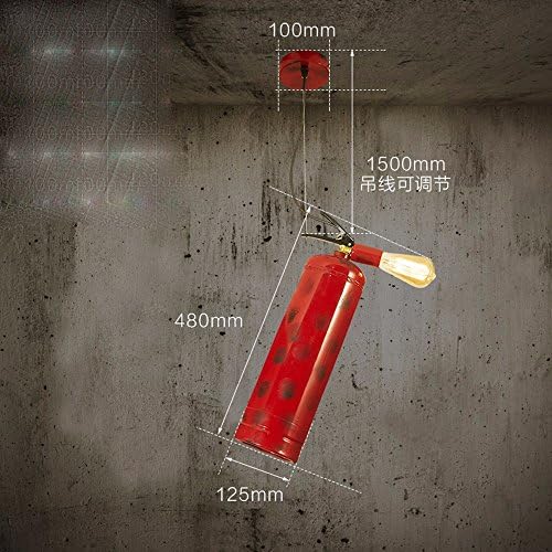MeloveCc chandeliers Creative Household Lighting And Chic Personality And The Bedroom Restaurants Bars Lamps A Fire Extinguisher Iron Industrial Air Loftthe Hallways And Stairs 125*480Mm
