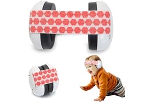 FENGQ Cuffie per Neonati Elastiche Regolabili, Cuffie Neonato Antirumore, Protezione dell'udito per Bambini e Neonati per Neonati di Età Compresa Tra 0-2 Anni per Vita Quotidiana, Feste