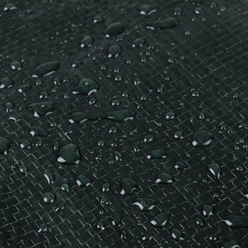 WOLTU® Abdeckplane 3x4m Schutzplane Gewebeplane Auto Möbel Plane Bootsplane Holzplane wasserdicht aus Polyethylen 280g/m² Grün - 7