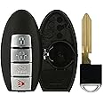 KeylessOption Keyless Entry Remote Smart Key Fob Case Shell Outer Cover For Nissan Altima Maxima Murano Infiniti G37 KR55WK48903