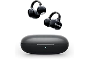 OpenRock E Open Ear Headphones, Clip On Earphones, 4g Lightweight Comfort, Wireless Open Ear Earbuds, Bluetooth 6.0, 28H Playtime, 10mm dynamic driver, IPX4 Waterproof, App Control, for Sport Office