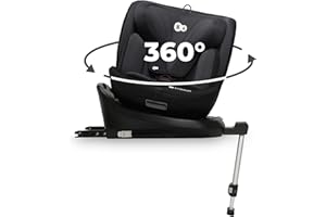 Kinderkraft I-360 Silla de coche, I-SIZE 40-150 cm, Isofix, Silla coche bebé, para niños, Ajustable, Sillade, RWF, FWF, Unive