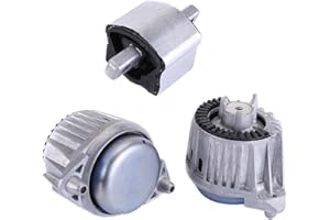 EUWLY 2X FEBI Motorlager & 1x Getriebelager kompatibel für Mercedes C E CLK W204 W212 A1402401318, A2042400217