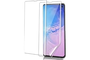 ICESPRING für Panzerglas für Samsung Galaxy S10 Schutzfolie, 2 Stück Weich TPU Kratzfest Panzerfolie für Samsung S10 Folie, Fingerabdruck-ID Schutzglas für Galaxy S10 Panzer Schutz Glas