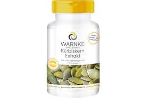 ‎WARNKE VITALSTOFFE Warnke Gesundheitsprodukte Kürbiskern Extrakt (10:1) 500 mg mit nat. Vitamin E und Selen, 250 Kapseln, Großpackung, 1er Pack (1 x 190 g)