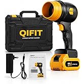 QIFIT Şarjlı Turbo Hava &Uuml;fleyici, 48V Li-Ion Batarya, Kademesiz Hız Kontrol&uuml;, 1050W, Ara&ccedil;, Bah&ccedil;e ve Ev Temizliği i&ccedil;in