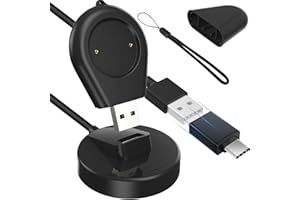 Xiatiaosann ładowarka zastępcza do Amazfit T-REX 2 / GTR 4 / GTR 4 Pro / GTS 4 / GTR 3 / GTR 3 Pro / GTS 3, stacja dokująca do ładowania USB, przenośna ładowarka do smartwatcha magnetycznego