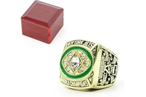 SHUFEI Ringe1968 New York Jets Championship Ring Replica, Liga-Fußball-Meisterschaft Ring für Sportfans Preis Souvenir Größe 9-13,13