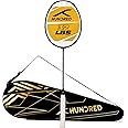 Hundred Rock 88 Badminton Racket with Full Racket Cover | for Intermediate Players | 82 Grams | Maximum String Tension - 32lbs
