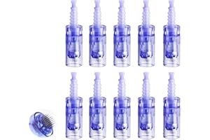 Okaywork 36 Pin Micro Aghi microneedling viso facciale Dermapen Aghi di ricambio Consigli Slot per cartuccia, Porta Bajonett, per Derma Pen elettrica Antirughe, dermapen facciale Imperfezioni 10 pezzi