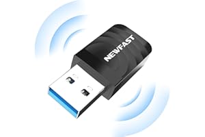 NEWFAST Clé WiFi Puissante AC1300 Mbps, Nano Adaptateur USB WiFi, Double Bande 2.4G / 5GHz Clé WiFi pour PC, MU-MIMO, USB 3.0 WiFi Dongle pour Windows 11/10/8.1/8/7/XP, Mac OS 10.9~10.15, NF-U323