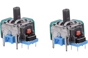 PUSOKEI Reemplazo del joystick, 2 piezas de reemplazo del joystick 3D Analog Stick para controlador, piezas del controlador