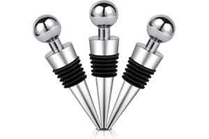 HOTUT Korek do butelki wina, korek do wina 3 sztuki, silikonowy korek do wina, zestaw korków do butelek, Korki do szampana, do butelek wina, napojów, koktajli, na świąteczne przyjęcie w barze