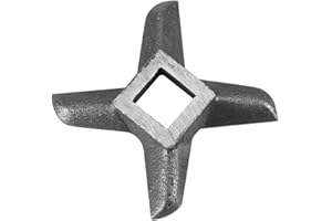 FDIT Professionelle Kreuzform Messer aus Edelstahl Küche Lebensmittel Fleischwolf Ersatz Fleischwolf Klinge für Mühlen Socialme-EU (8#)