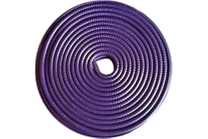 Tuokay 32.8ft 10m Car Door Protectors without Stick, Rubber Covered U Shaped Spring Steel Edge Protection Strip, Door Edge Trim Strip (Purple)