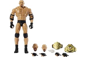 WWE HDM54 - Fan TakeOver Ultimate Edition Goldberg Actionfigur, ca. 15 cm, Sammelfigur mit WCW Championship-Zubehör, Spielzeug für Kinder ab 8 Jahren
